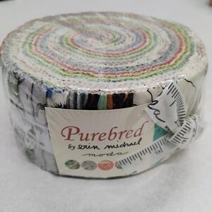 Purebred Erin Michael Moda Fabric Jelly Roll Cotton Quilting Strips Horse Flower